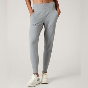 Athleta Women's Venice High Rise Light Gray Joggers